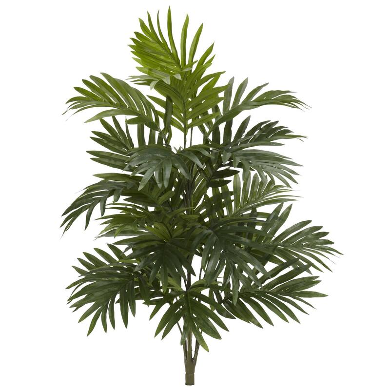 Artificial Green Plants Set of 2 - 28" Indoor Decor Lush Mix Greens Foliage for Home Office - 30
