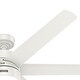 preview thumbnail 15 of 15, Hunter 60" Solaria Outdoor Ceiling Fan w/ LED Light, Wall Control, Damp-Rated - Windmill, Industrial, Contemporary - ENERGY STAR
