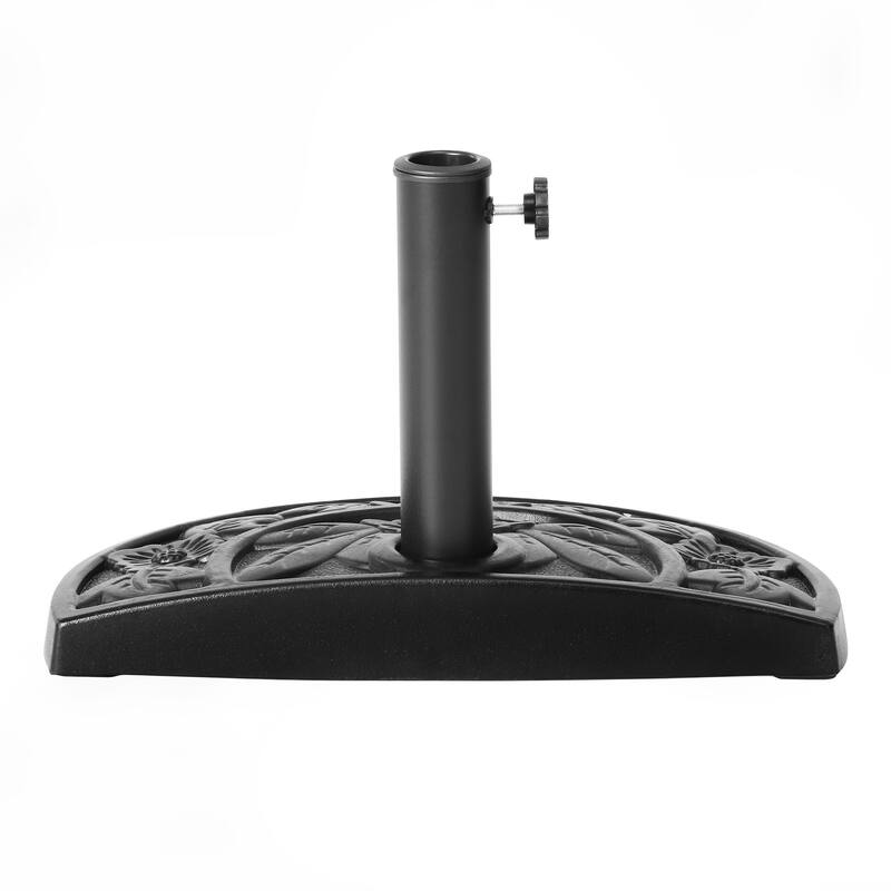 Isle Half Round Outdoor Patio Umbrella Base Stand