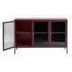 preview thumbnail 25 of 27, Rye Studio Brianne Modern Metal & Glass 3-Door Sideboard