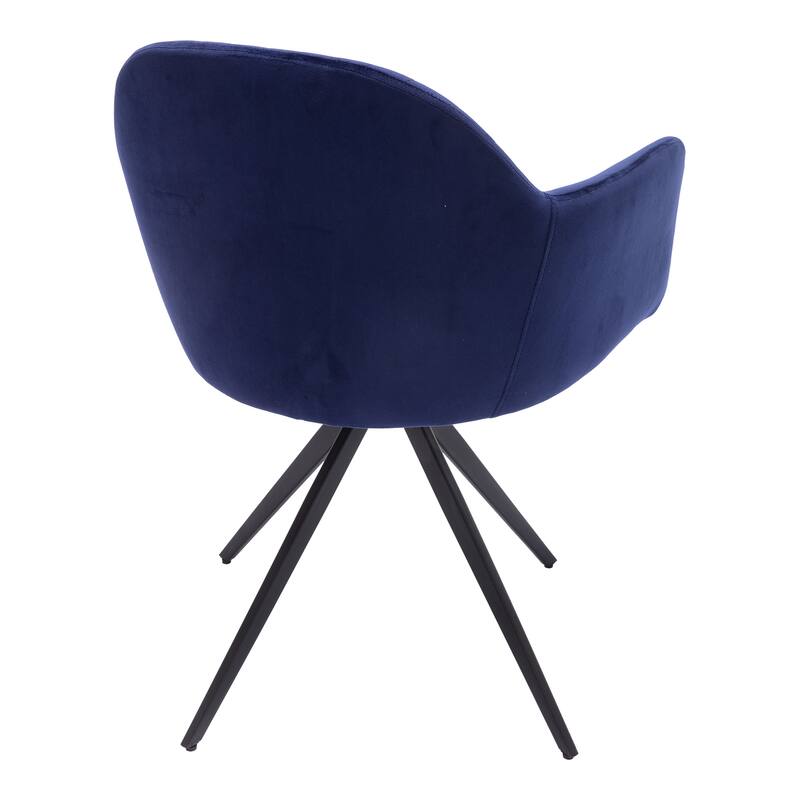 Rowe Swivel Arm Velvet Chair
