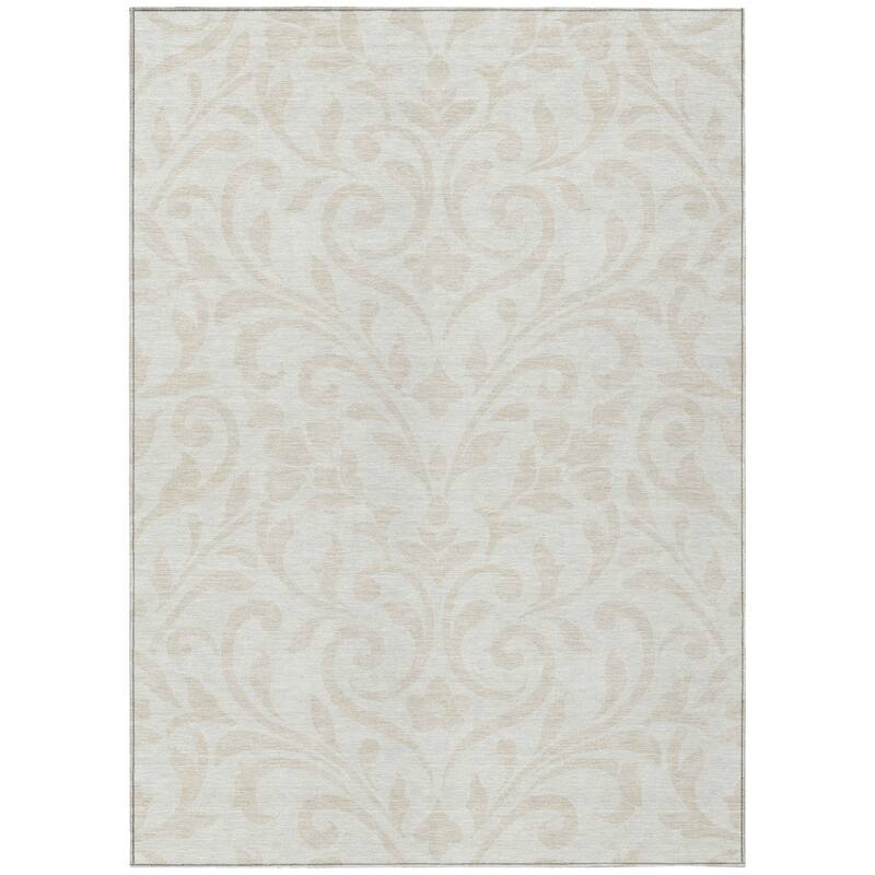 HomeRoots Floral Transitional Rectangle Outdoor Rug