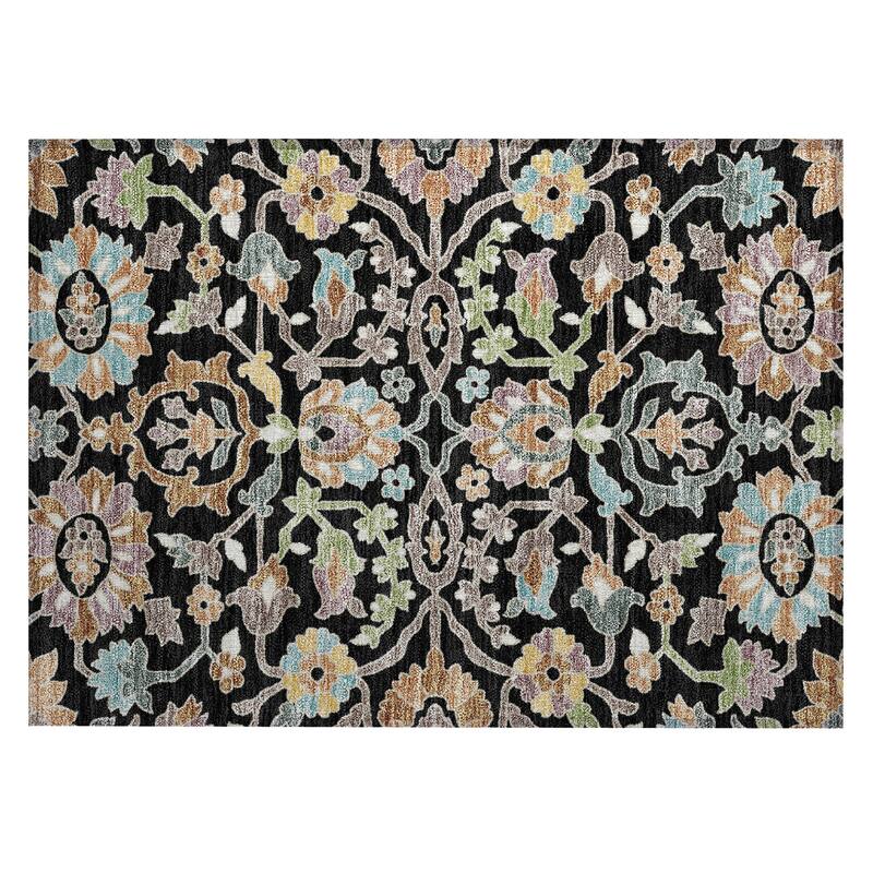 Machine Washable Indoor/ Outdoor Traditional Blanca Chantille Rug