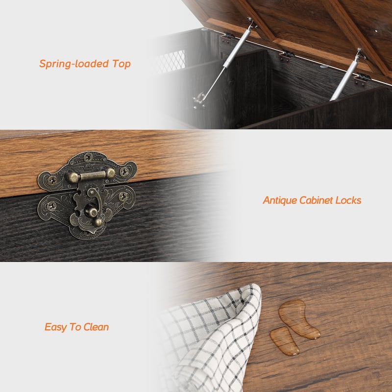 Lift top coffee table and end tabls set for living room