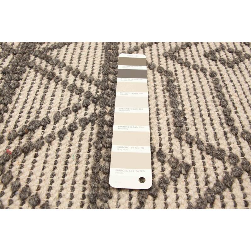 ECARPETGALLERY Braid weave Sienna Tan Wool Rug - 5'1 x 8'0