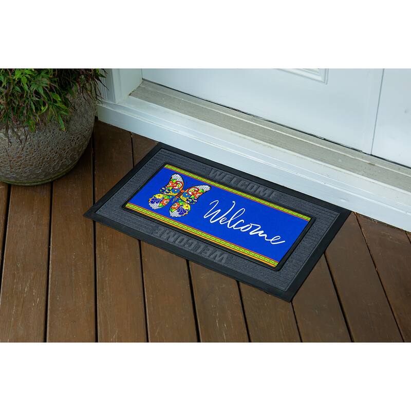 22 in. x 10 in. Talavera Butterfly Sassafras Switch Mat