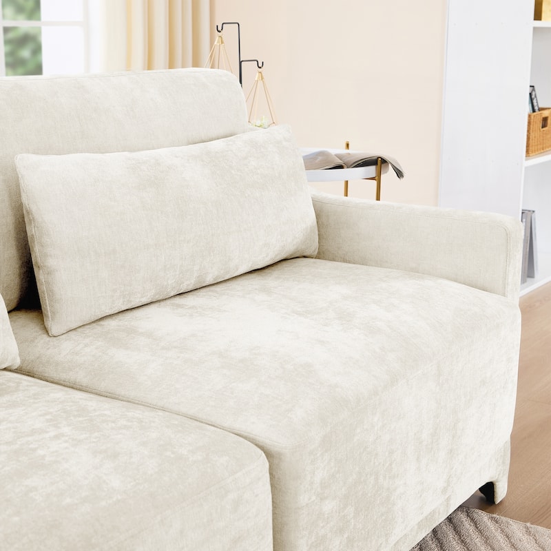 Two seater Chenille Fabric sofa