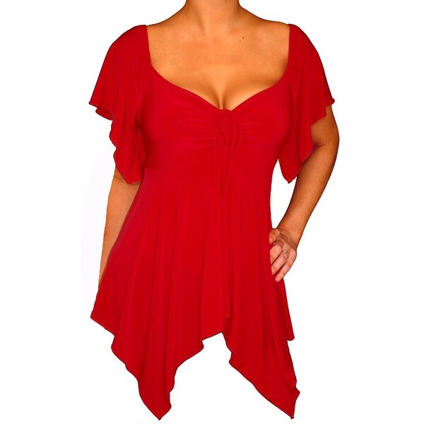 slimming tops for plus size