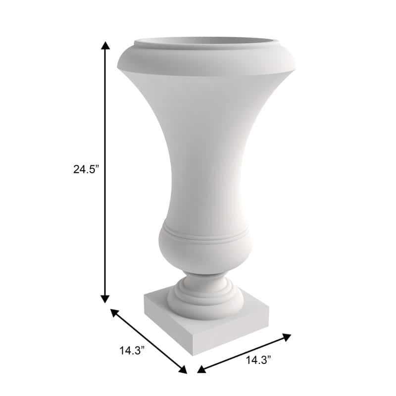 Daisy Modern Stylish Fiberstone and MgO Clay Floor Planter with Drainage Holes for Indoor Outdoor Home Yard Patio Decor