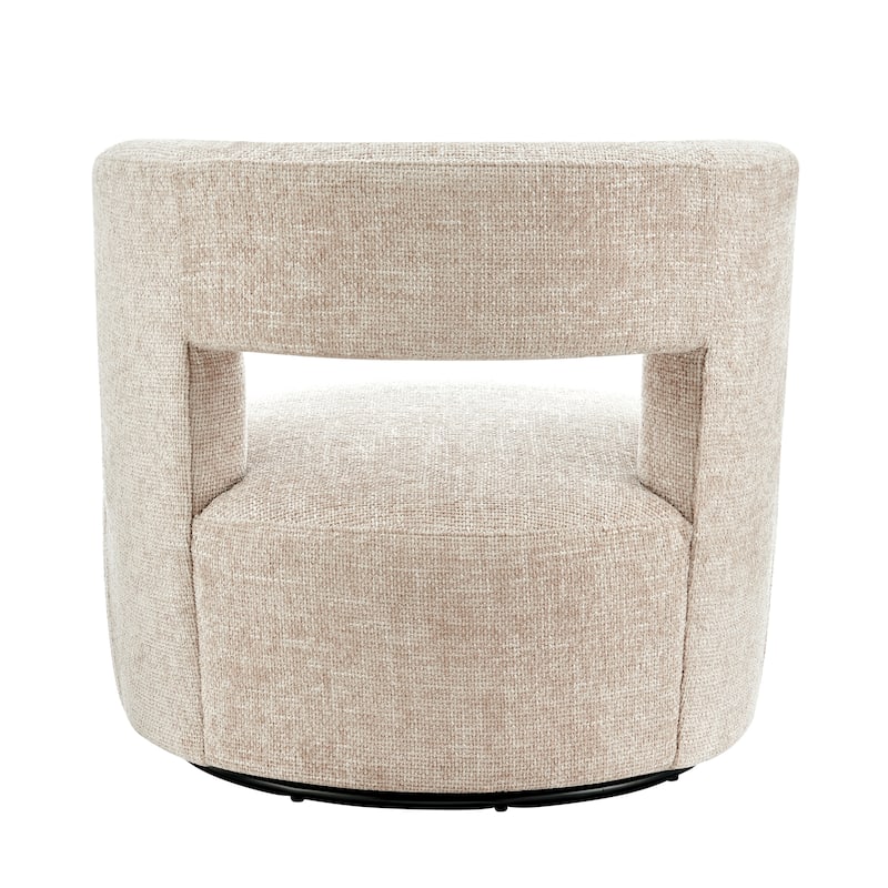 NPD Furniture Jazzlyn Chenille Swivel Accent Chair