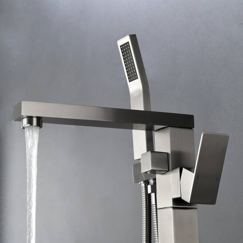Freestanding Tub Shower Claw Foot Faucet with Handheld Spout - 10"37"