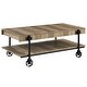 preview thumbnail 22 of 31, Hyssop Farmhouse 47-inch Steel 1-Shelf Coffee Table by Furniture of America