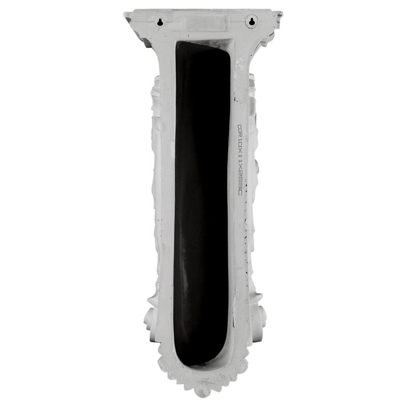 4 5/8"W x 5 1/4"D x 10 3/4"H Scroll Leaf Corbel