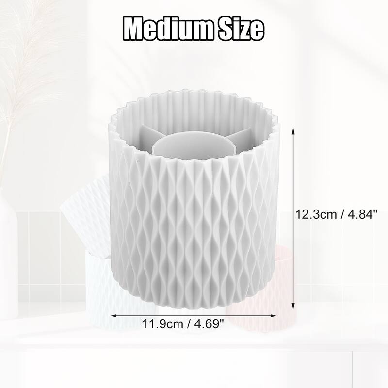 Makeup Brush Holder Organizer 360 Rotating Makeup Organizer for Vanity