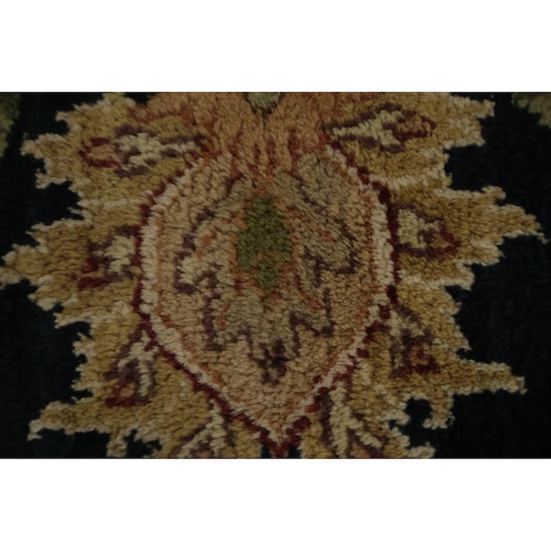 Hand Knotted Oriental 100% Wool Carpet Traditional Floral Beige & Ivories Agra Area Rug - 12' 1'' X 11' 10''