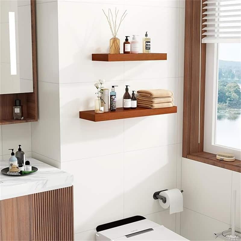 Wood Floating Shelves for Wall - 6.7"D x 36"W x 1.4"H