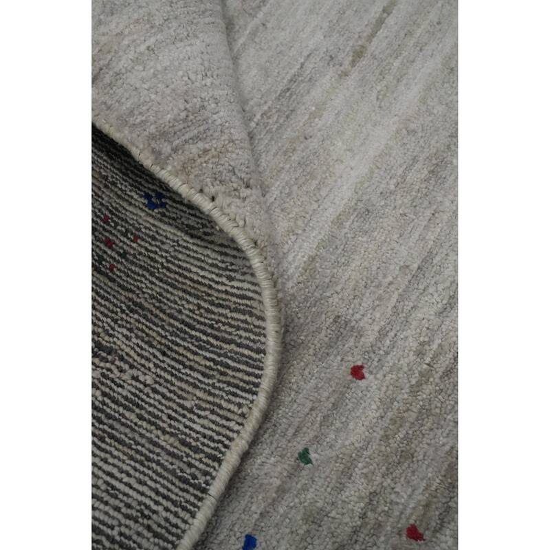 Hand Knotted Oriental 100% Wool Carpet Tribal Animal Pictorial Beige & Ivories Gabbeh Area Rug - 12' 2'' X 9' 2''