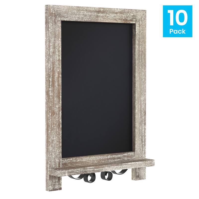 10 Pack Tabletop or Wall Mount Magnetic Chalkboards