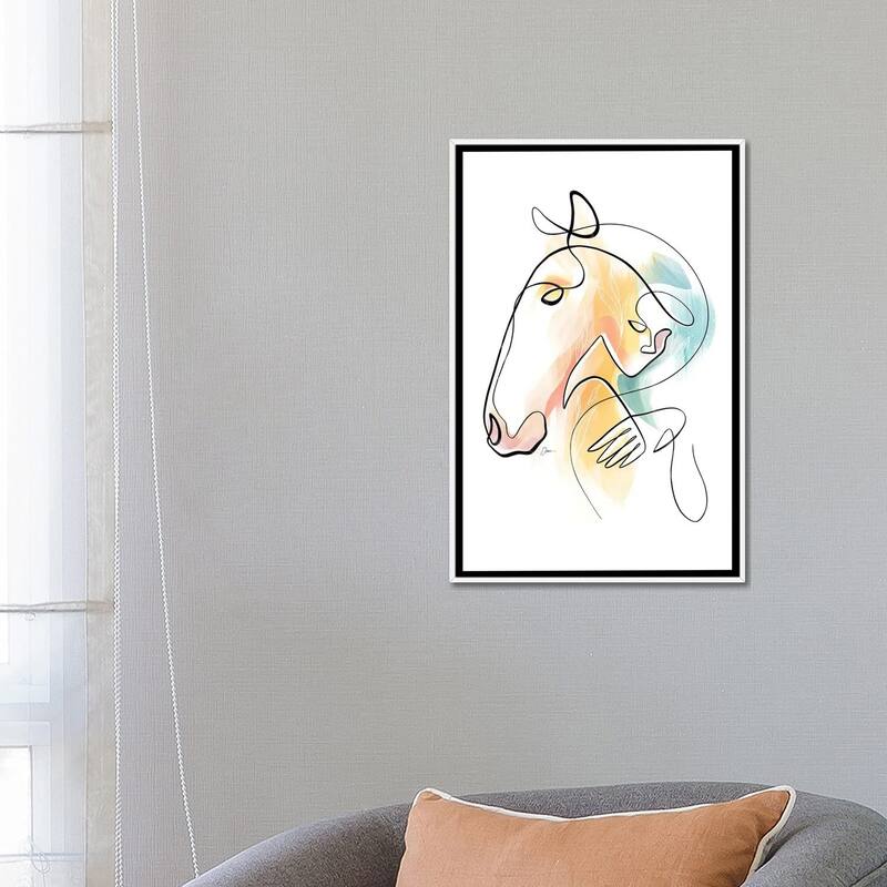 iCanvas "Equus No 15 / Horse Art" by Dane Khy Framed Canvas Print