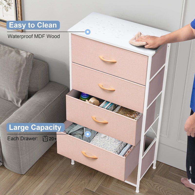 5 Drawers Vertical Dresser Storage Tower Organizer Unit for Bedroom