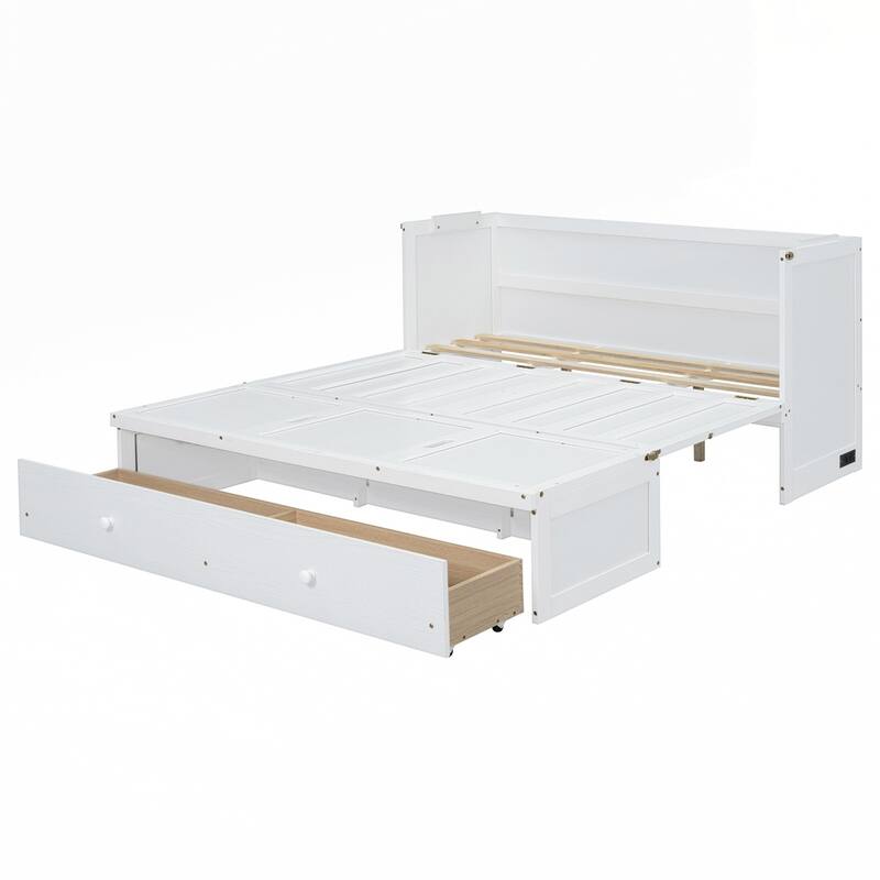 Murphy Bed with USB Port and a Large Drawer