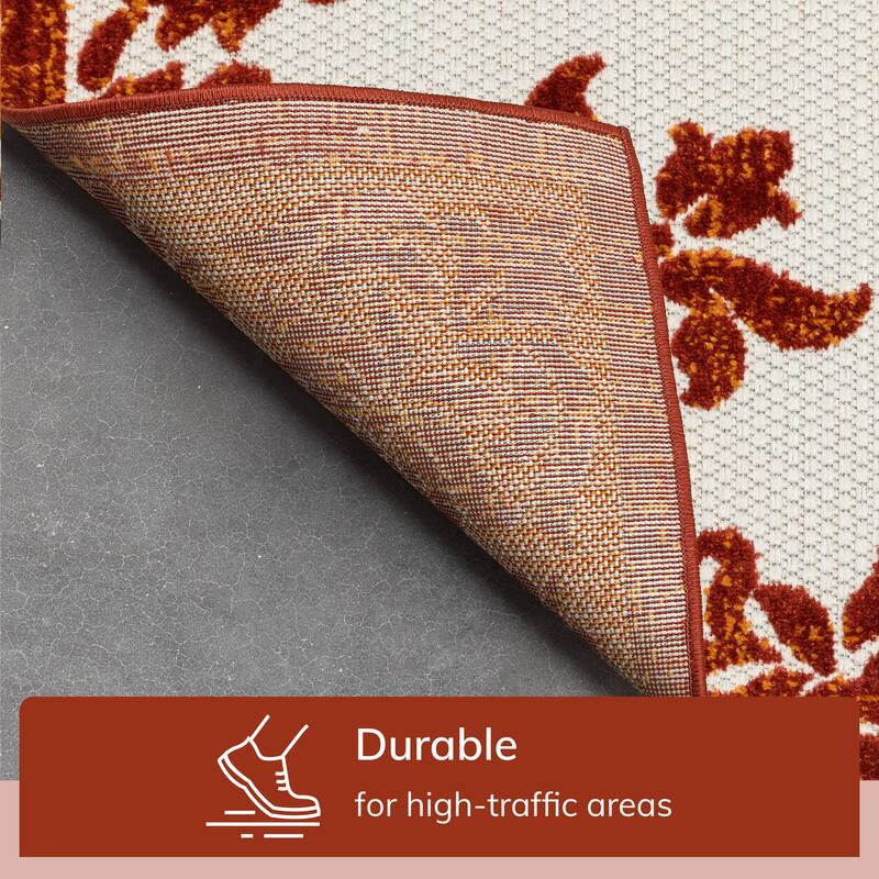 Well Woven Dorado Arid Modern Indoor Outdoor Medallion Area Rug