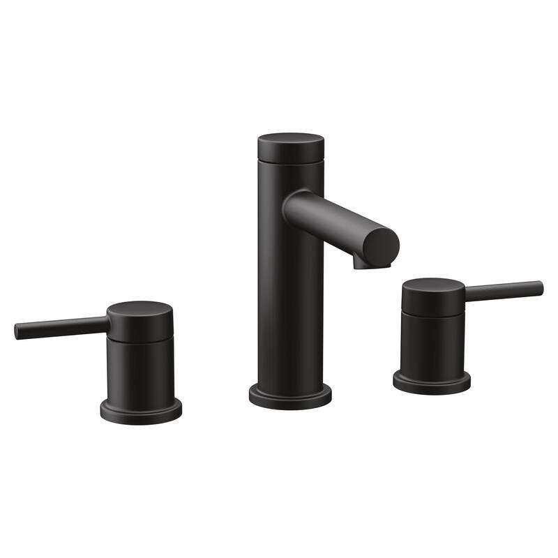 Moen TV6193 Align 1.2 GPM Widespread Bathroom Faucet with Pop-Up Drain - Matte Black