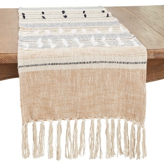 Modern Sophistication Woven Textured Stripe Table Runner - 16"x72 ...