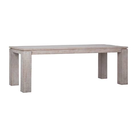 Datona 86-inch Rectangular Reclaimed Pine Block Dining Table