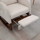 preview thumbnail 7 of 59, High back Upholstered Accent Rocking Chair Nursery Chair With Retractable Footrest