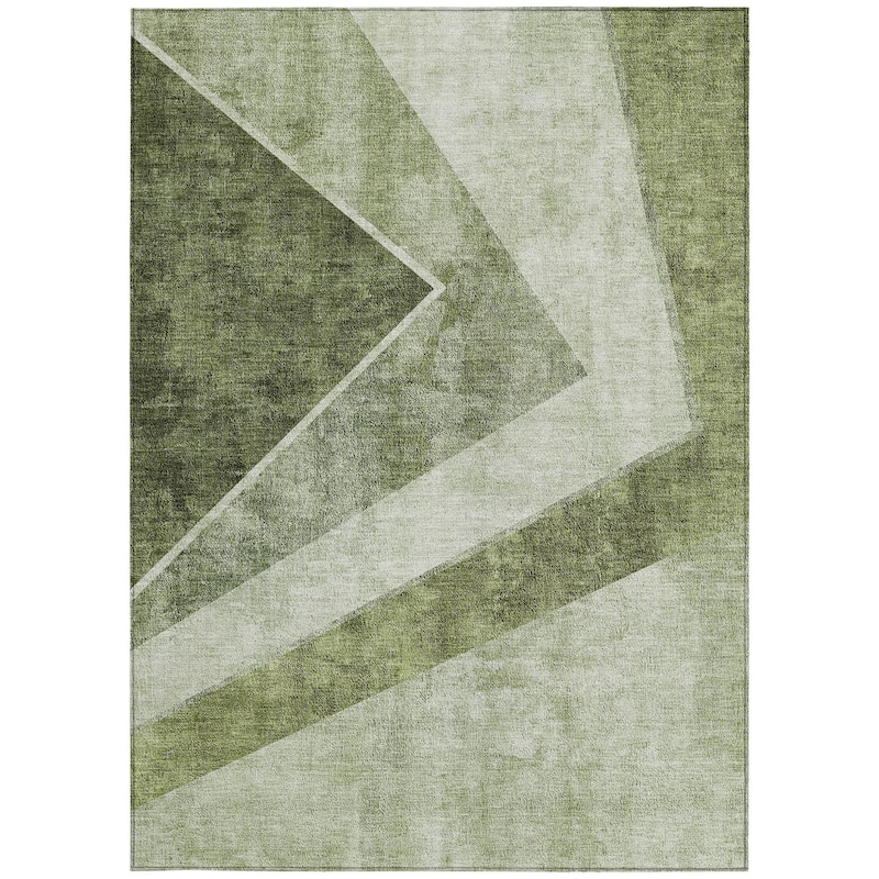 HomeRoots Geometric Transitional Rectangle Outdoor Rug
