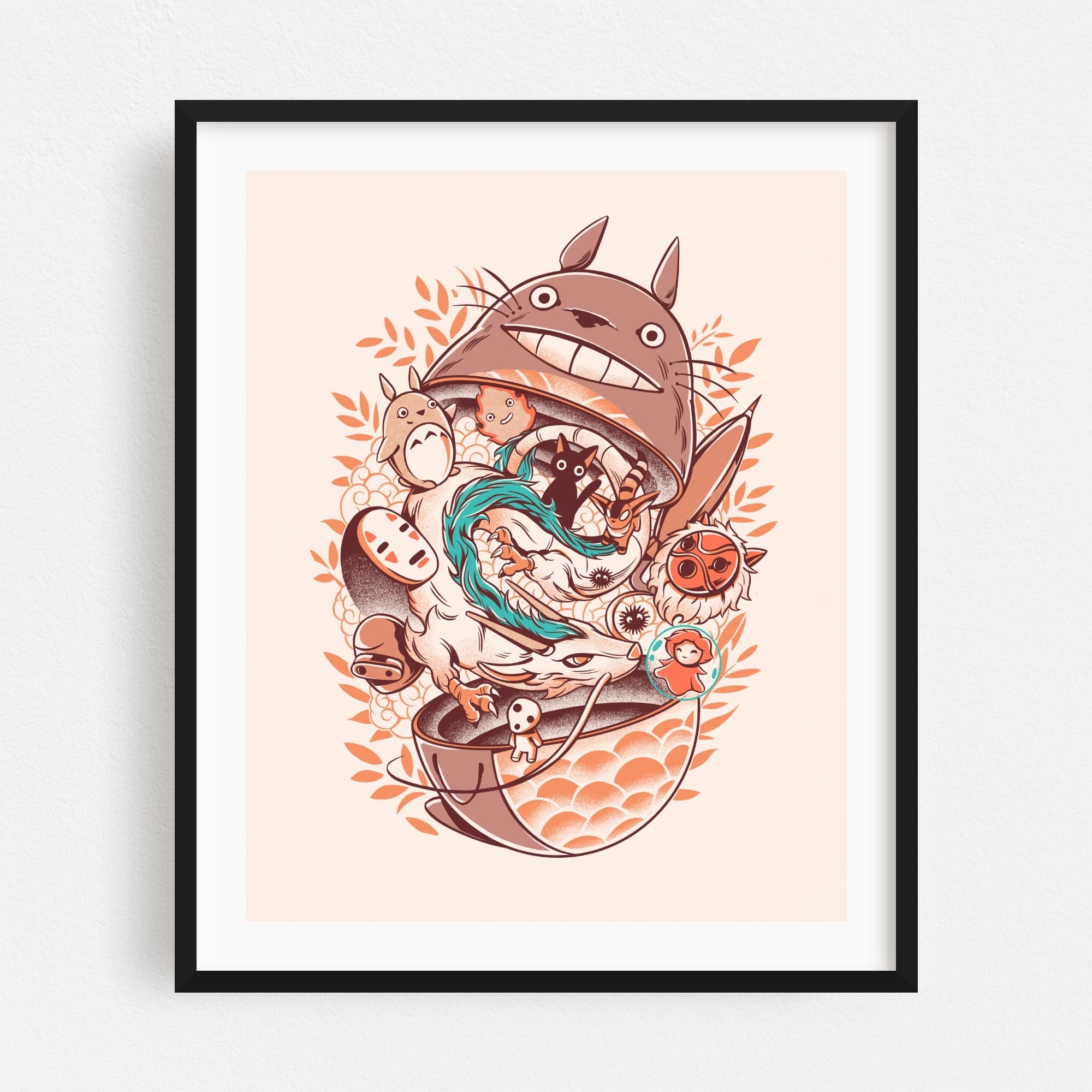 MY NEIGHBOR MATRYOSHKA Digital My Neighbor Totoro Art Print/Poster
