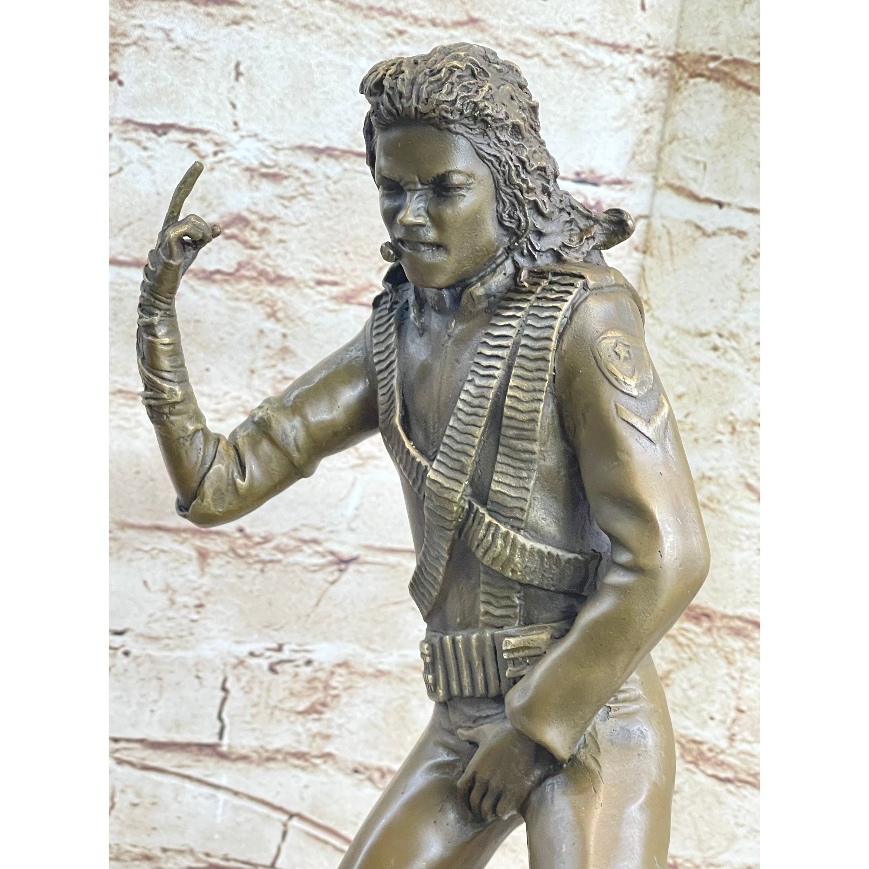 Original Aldo Vitaleh Michael Jackson Bronze Sculpture Figurine