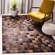 preview thumbnail 2 of 10, SAFAVIEH Handmade Studio Leather Sharilyn Natural Hide Leather Rug 3' x 5' - Brown/Beige - Rectangle