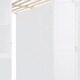 preview thumbnail 11 of 14, White Modern Wooden Full Size Bunk Bed with Wardrobe Rack,Desk and Shelves