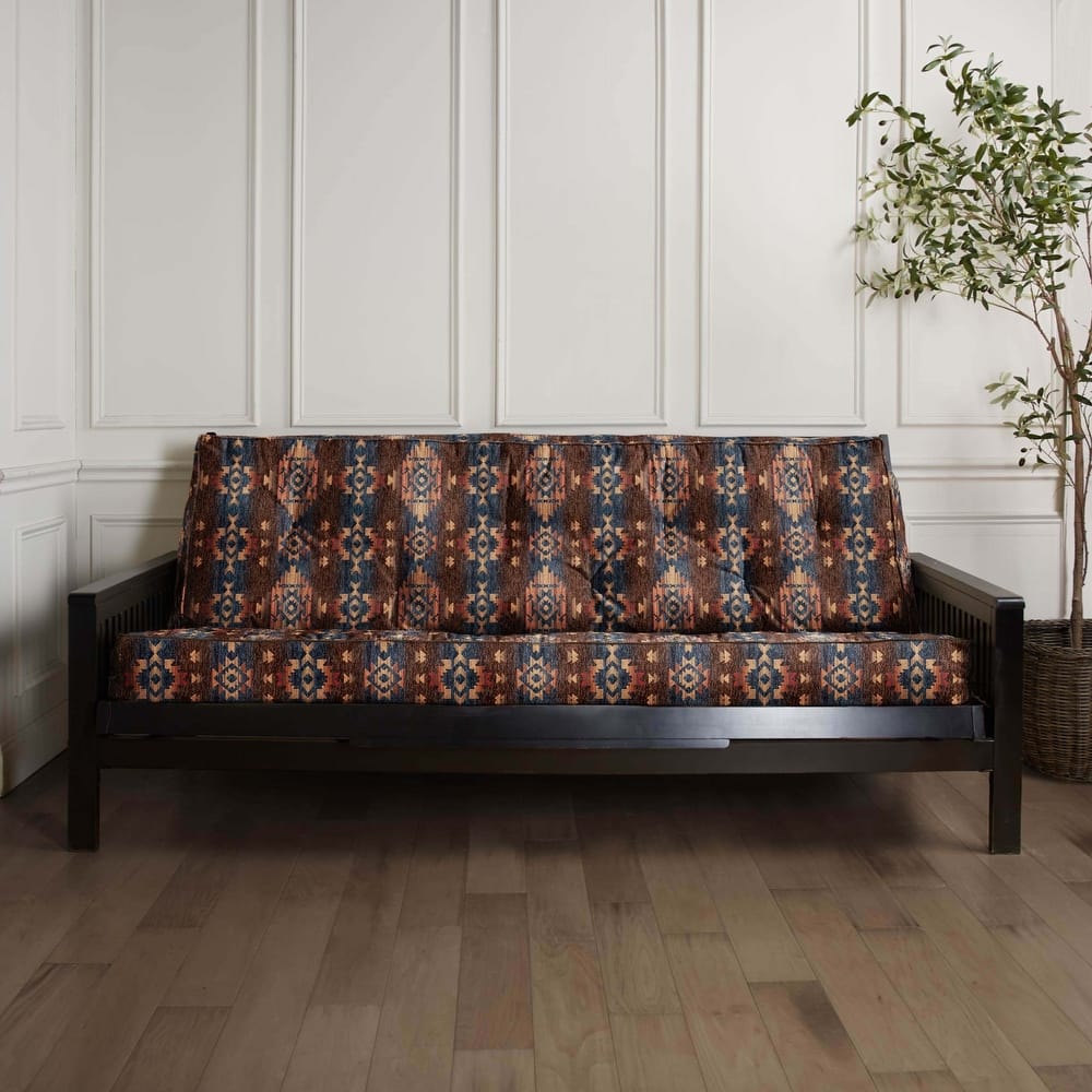 Sorra Home Southwest with Faux Leather Piping Full Futon Mattress (Mattress only)