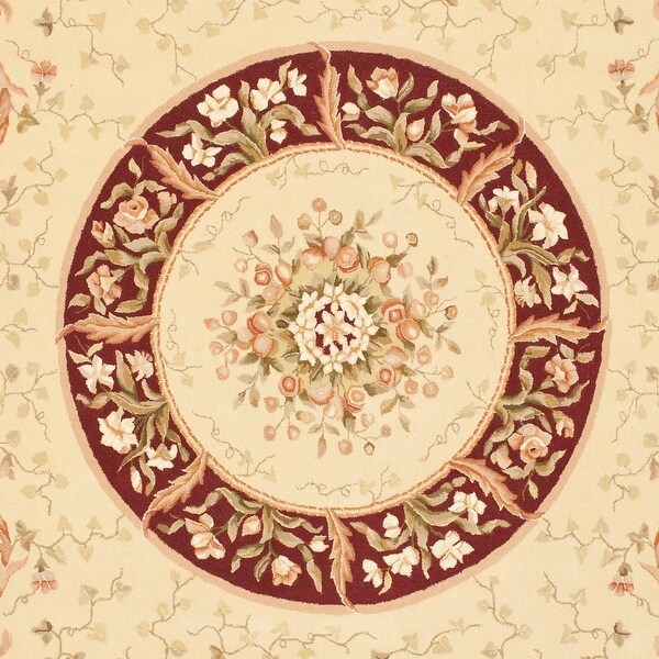 Safavieh Handmade French Tapis Raina Shabby Chic Oriental Wool Rug. Opens flyout.