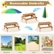 preview thumbnail 20 of 38, Costway 3-in-1 Kids Picnic Table Wooden Outdoor Sand & Water Table - See Details