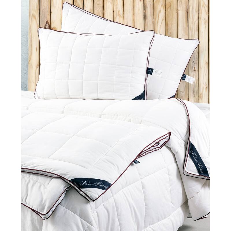 Brooks Brothers Cotton Pillow - White