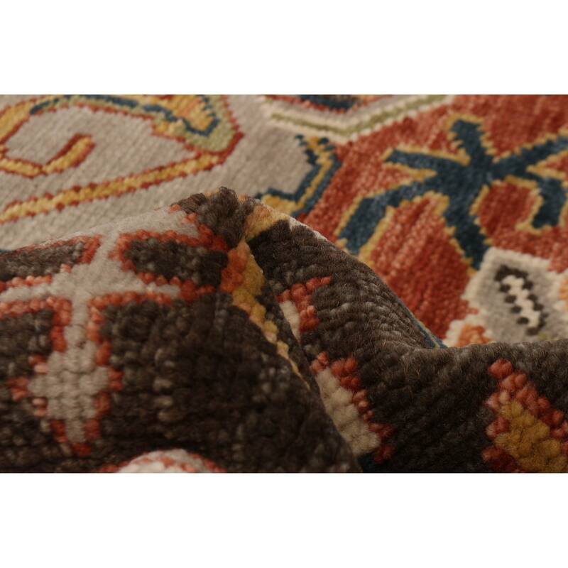 ECARPETGALLERY Hand-knotted Jules Serapi Grey Wool Rug - 11'9 x 15'1