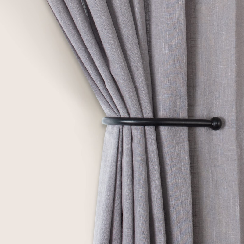 2 Pcs Curtain Holdback for Curtains Wall Mounted Metal Drapery Hook for Door Window Treatment- By Deco Window