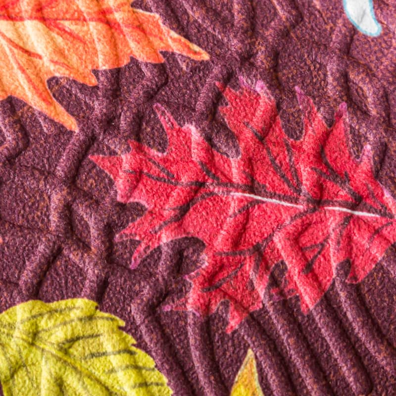 Plaid Hello Fall Embossed Floor Mat - Multi-Color