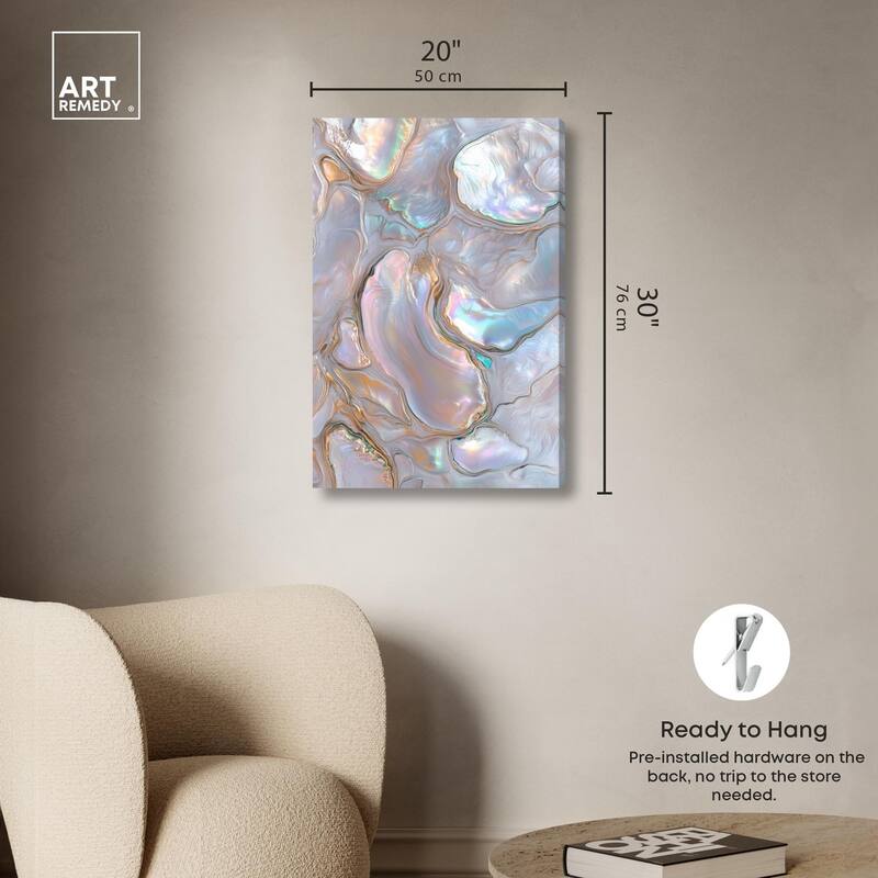 Fluid Preciousness III Canvas by Art Remedy, Gallery Wrapped