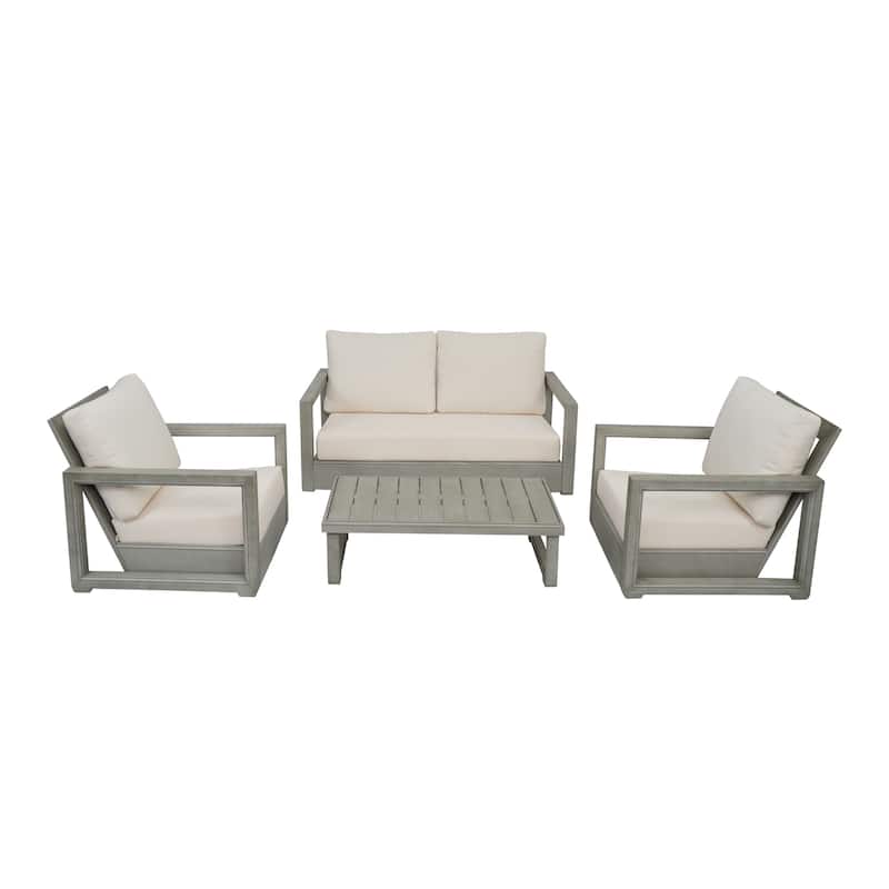 Westchester 4-piece Acacia Patio Chat Set by Christopher Knight Home