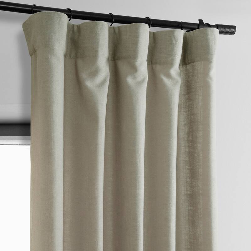 Exclusive Fabrics Classic Faux Linen Curtain (1 Panel)