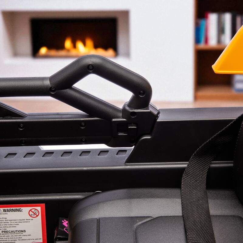 12V Kids Ride On Dump Truck with Remote Control, Electric Dump Bed, Bluetooth Music, LED Lights, Speed & Volume Adjustment