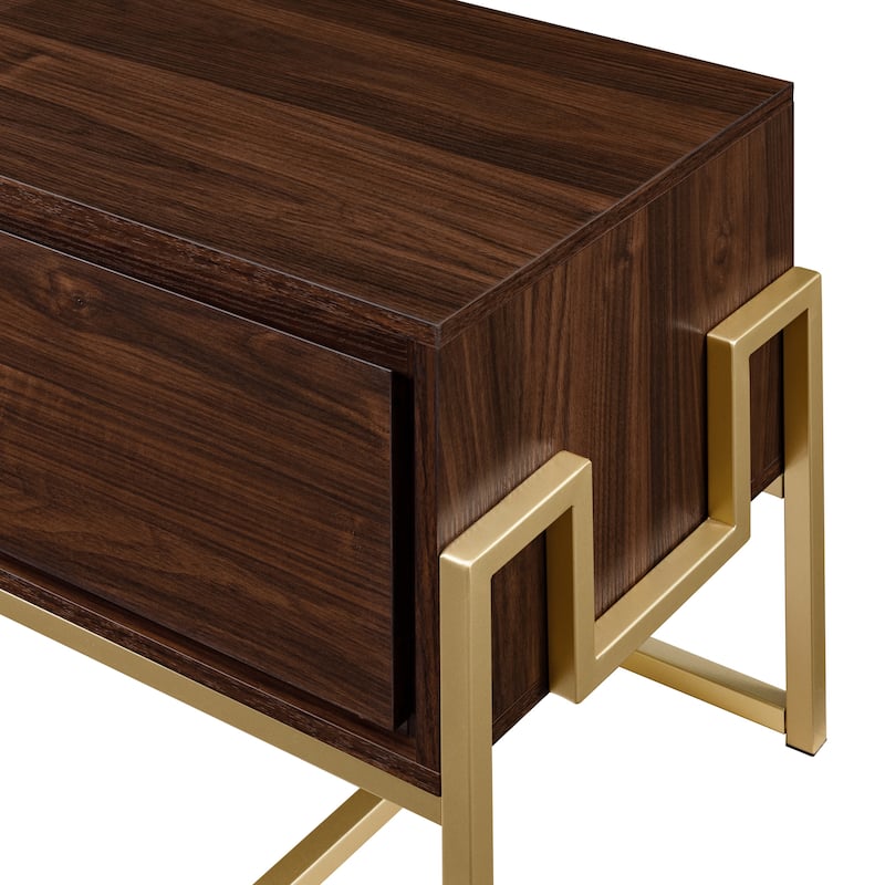 Middlebrook Contemporary Metal-Base 2-Drawer TV Stand