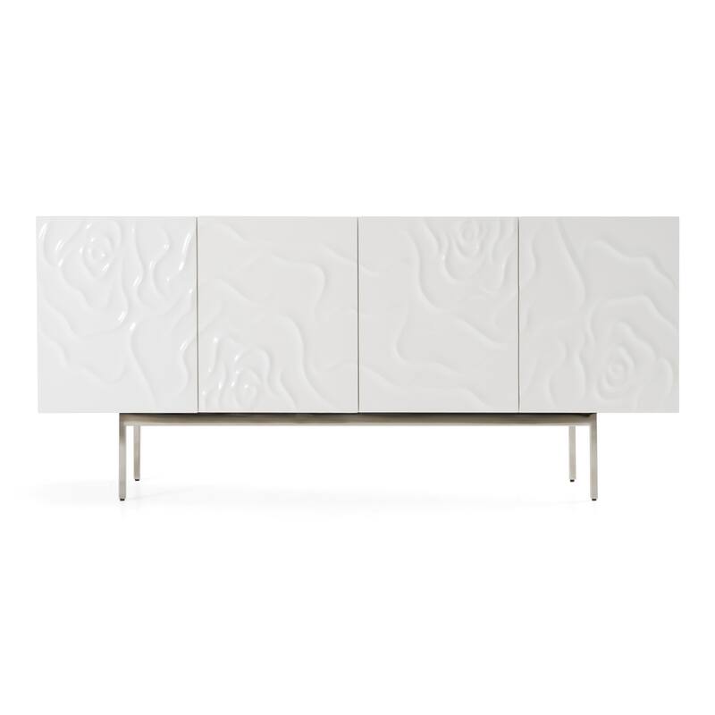 Modrest Gwen Modern White High Gloss Buffet