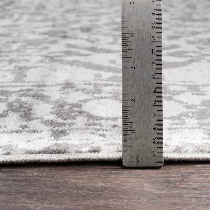Livabliss Abbas Navy/Gray Vintage Traditional Area Rug