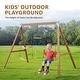 preview thumbnail 7 of 6, A-Frame Wooden Swing Set - N/A